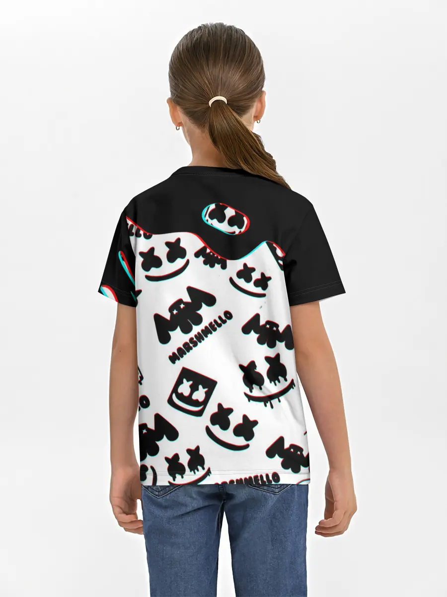 Детская базовая футболка / MARSHMELLO GLITCH.