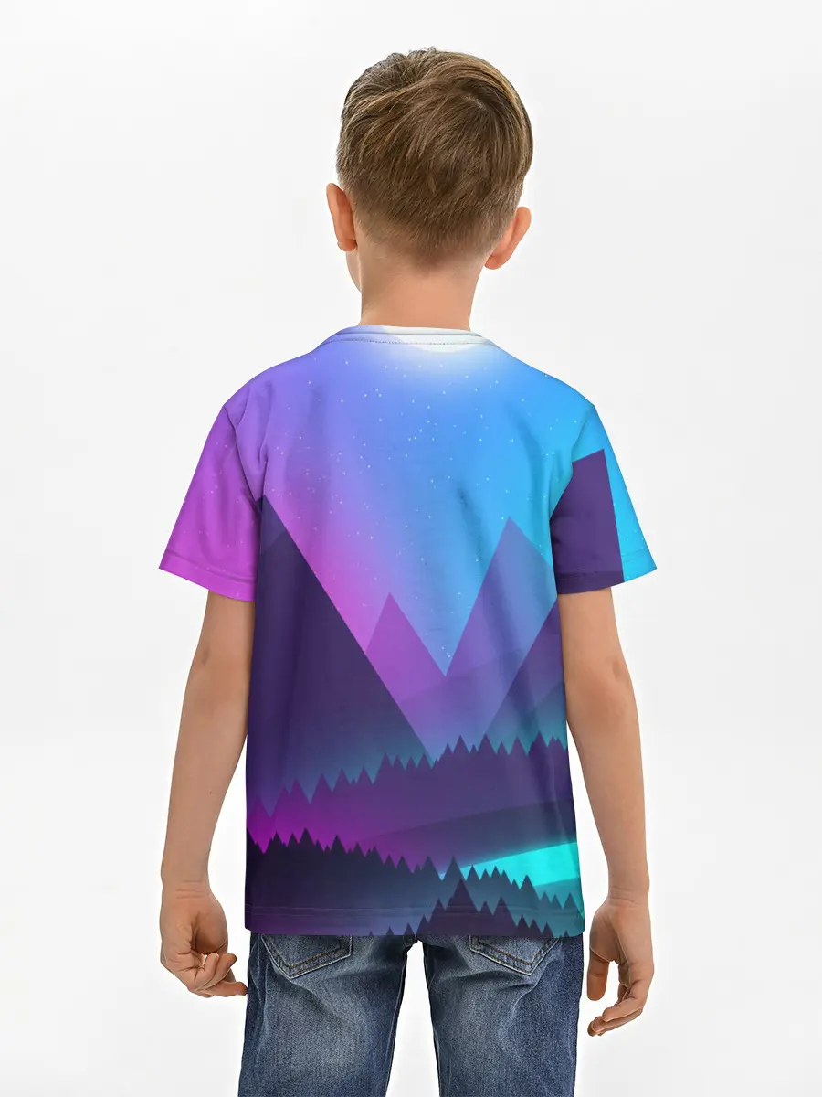Детская базовая футболка / NEON FOREST