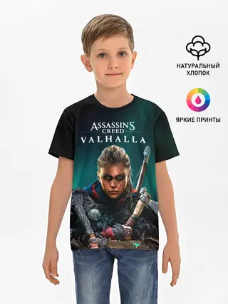Детская базовая футболка / Assassins Creed, Valhalla