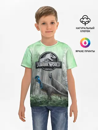 Детская базовая футболка / Jurassic World | Мир Юрского периода