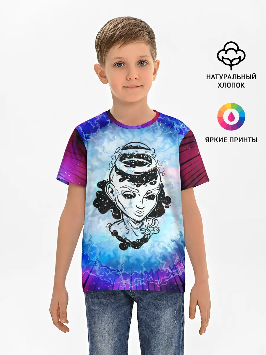 Детская базовая футболка / ГОСПОЖА ГАЛАКТИКА | SPACE GIRL