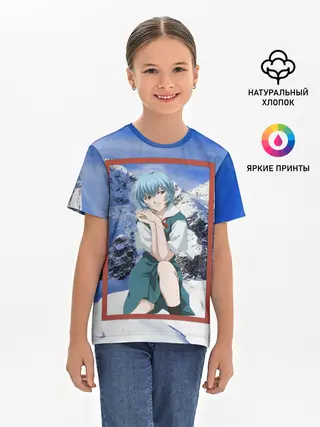 Детская базовая футболка / Рей Аянами