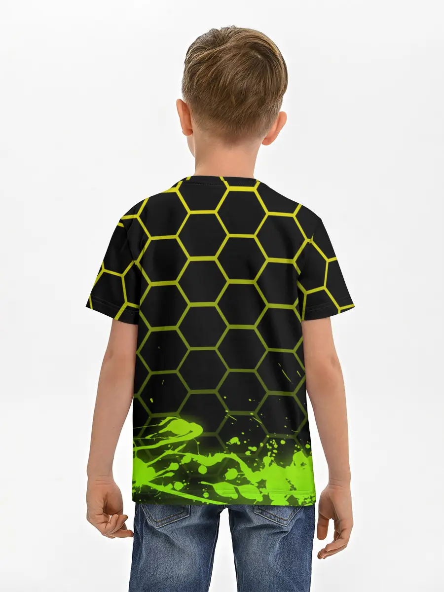 Детская базовая футболка / Geometry Dash