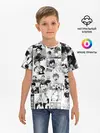Детская базовая футболка / Haikyu pattern