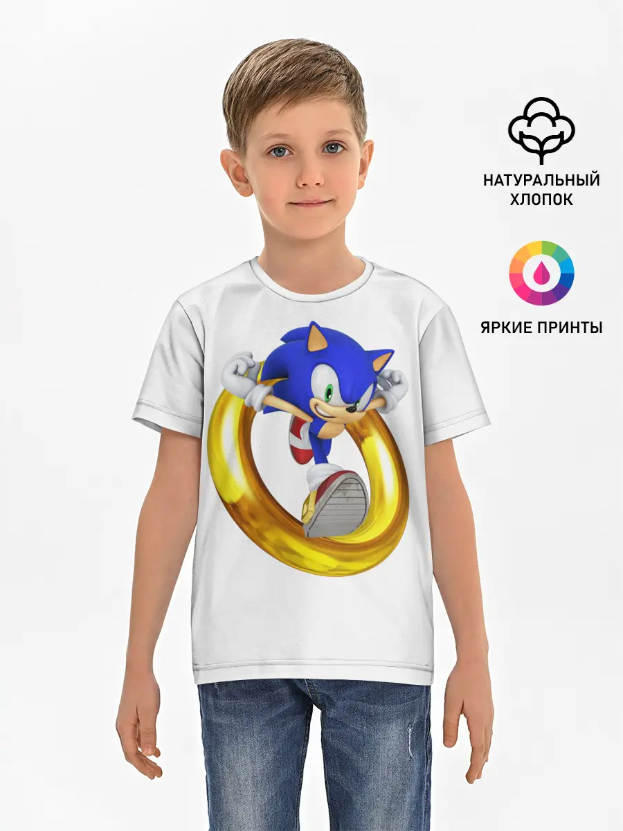 Детская базовая футболка / Sonic