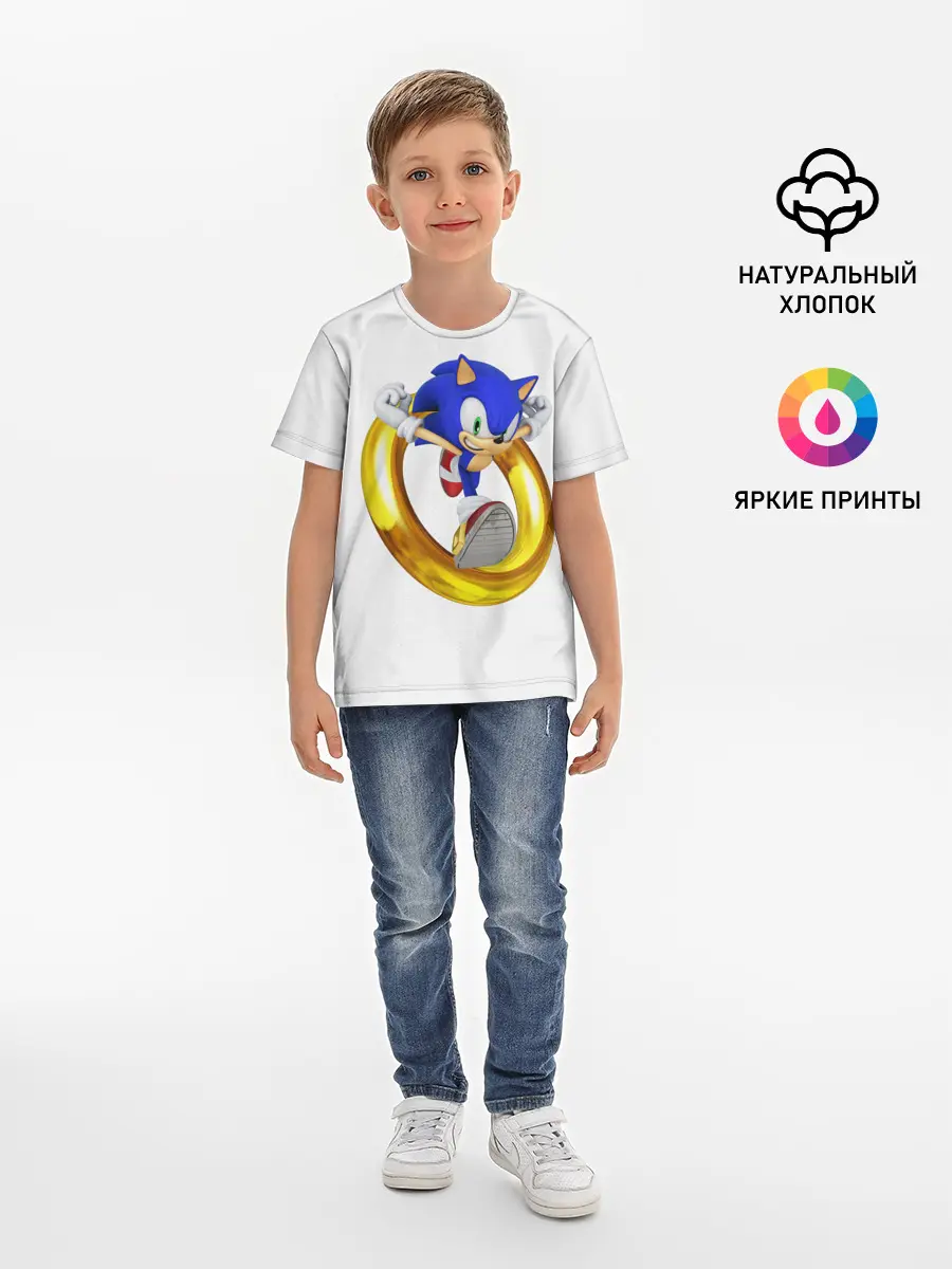Детская базовая футболка / Sonic