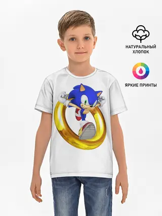 Детская базовая футболка / Sonic