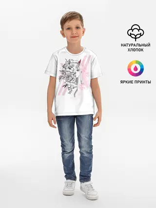 Детская базовая футболка / Zero Two Roses