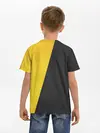 Детская базовая футболка / Yellow and Black Emoji