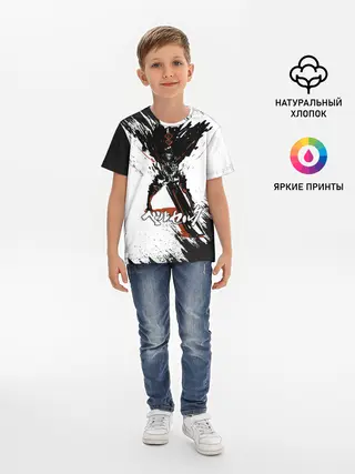 Детская базовая футболка / БЕРСЕРК брызги