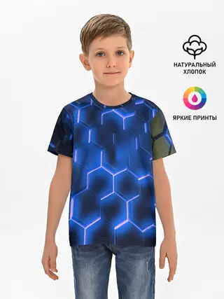 Детская базовая футболка / НЕОНОВАЯ БРОНЯ