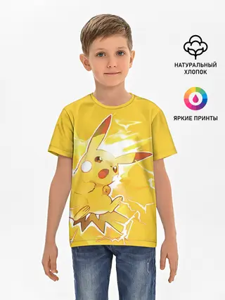 Детская базовая футболка / PikaPika