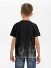 Детская базовая футболка / Black Grunge