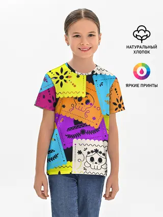 Детская базовая футболка / Color pattern