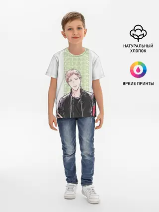 Детская базовая футболка / Drummer