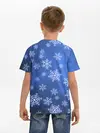 Детская базовая футболка / Снежинки.