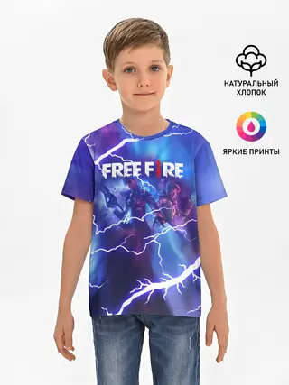Детская базовая футболка / FREEFIRE | КОРОЛЕВСКАЯ БИТВА