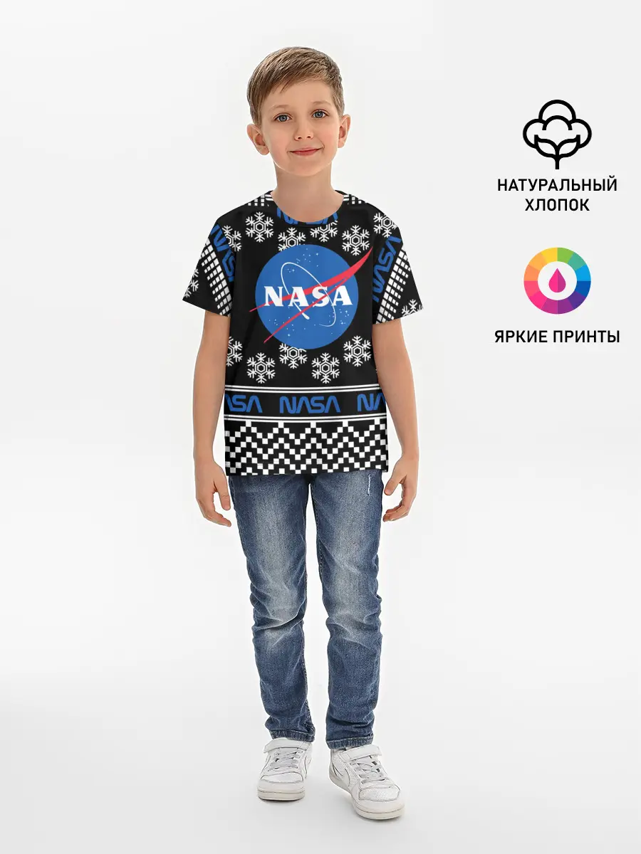 Детская базовая футболка / НАСА