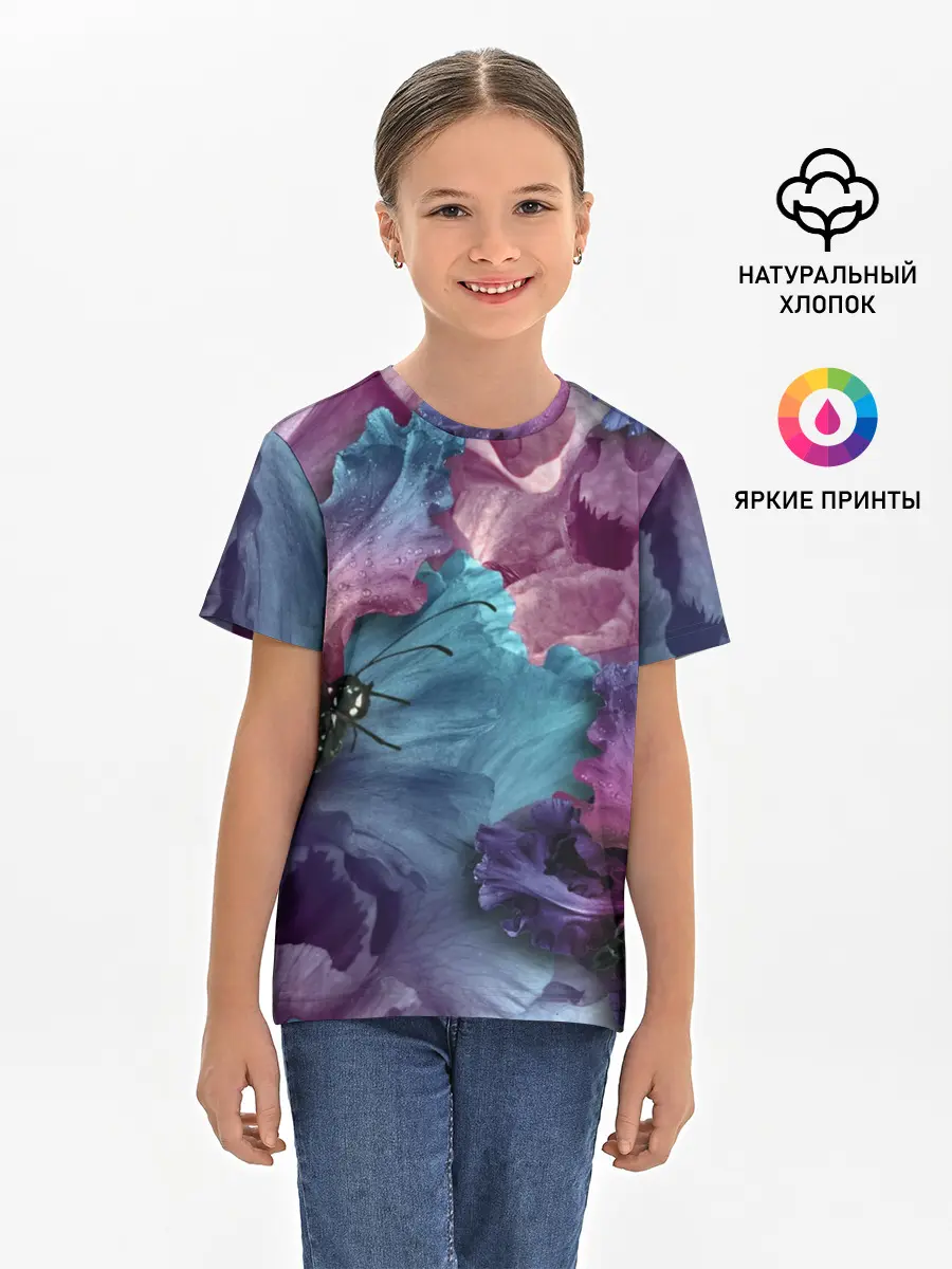 Детская базовая футболка / Цветы