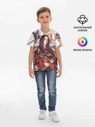 Детская базовая футболка / Billie Eilish