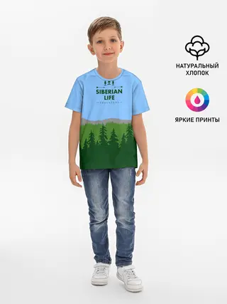 Детская базовая футболка / Сибирь