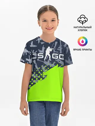 Детская базовая футболка / CS GO | КС ГО