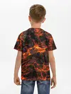 Детская базовая футболка / Горящая лава