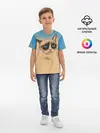 Детская базовая футболка / Grumpy cat ART