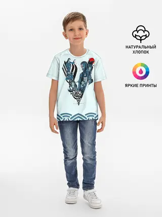 Детская базовая футболка / Викинги