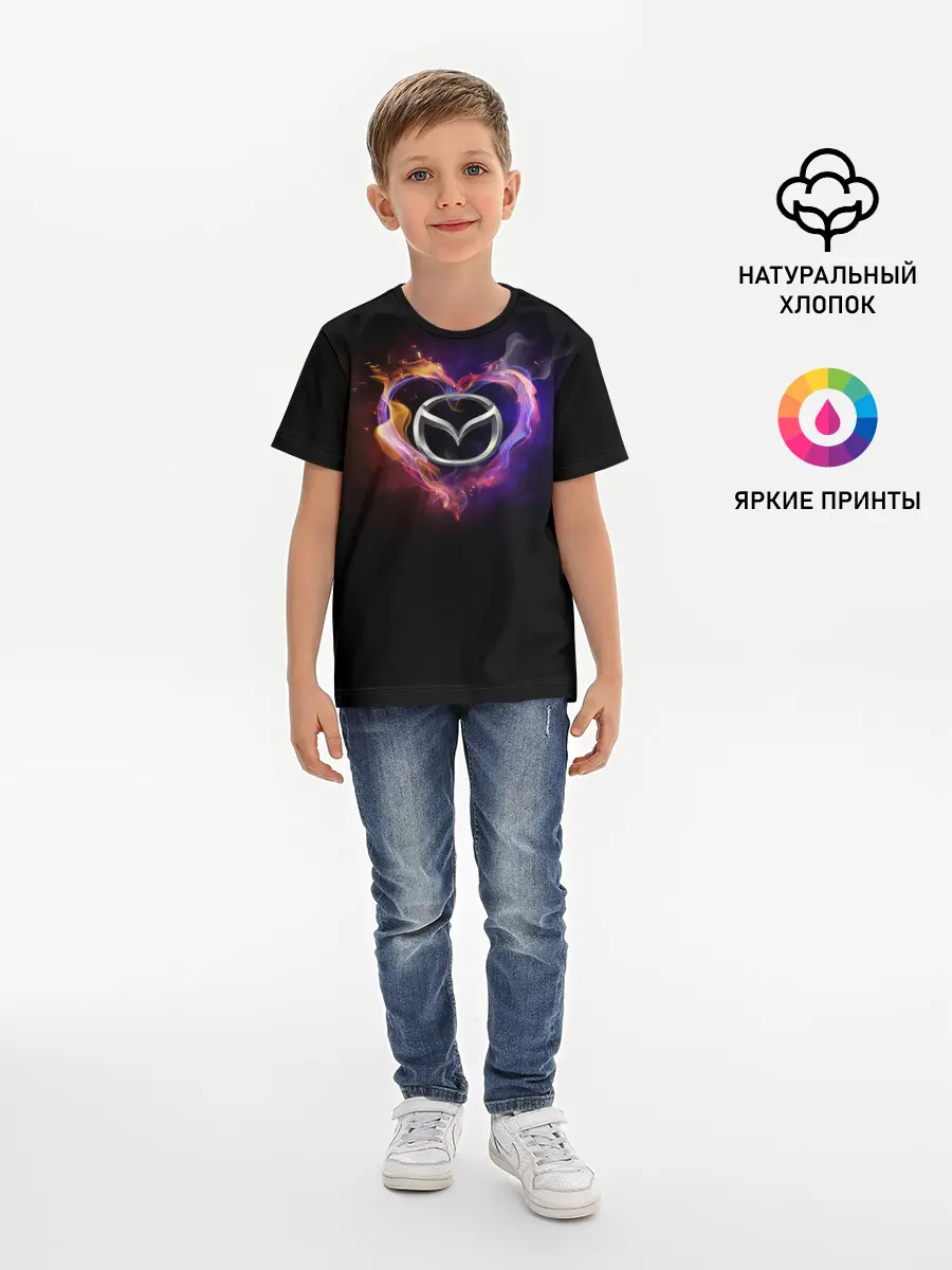 Детская базовая футболка / Mazda
