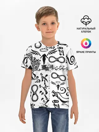 Детская базовая футболка / ТОКИЙСКИЕ МСТИТЕЛИ ЛОГОБОМБИНГ