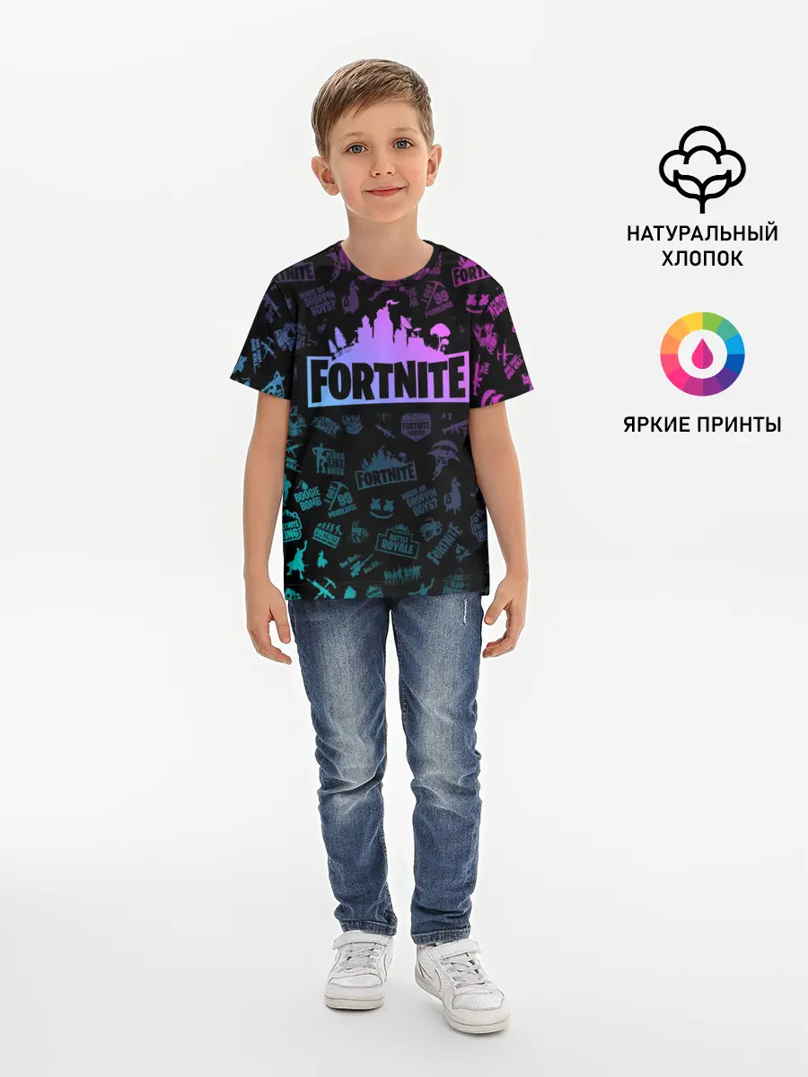 Детская базовая футболка / FORTNITE
