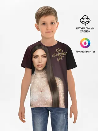 Детская базовая футболка / Ким Кардашьян
