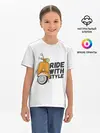 Детская базовая футболка / RIDE WITH STYLE | ПОЕЗДКА СО СТИЛЕМ