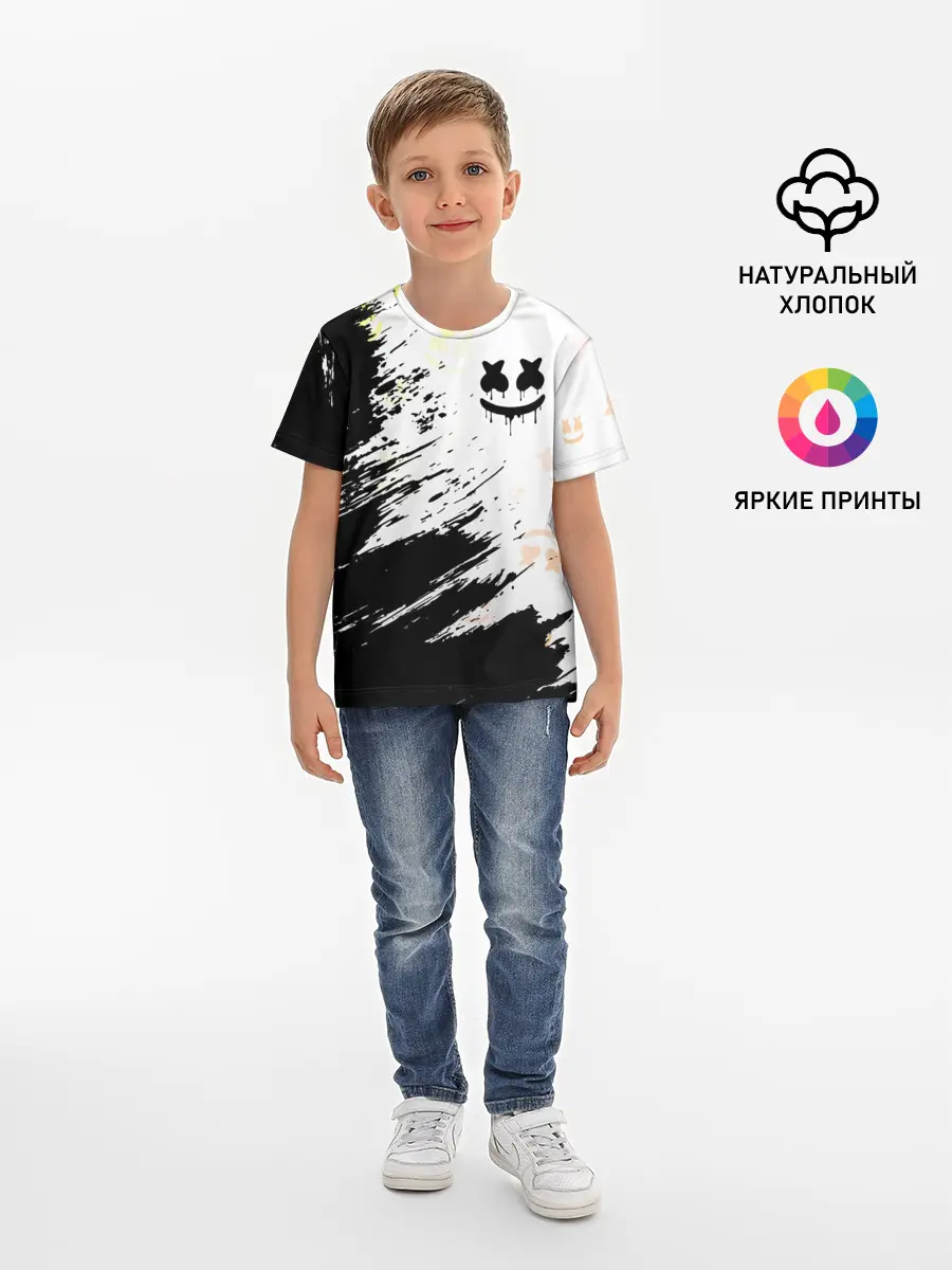 Детская базовая футболка / MARSHMELLO / МАРШМЕЛЛОУ
