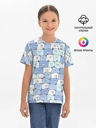 Детская базовая футболка / МИШКИ