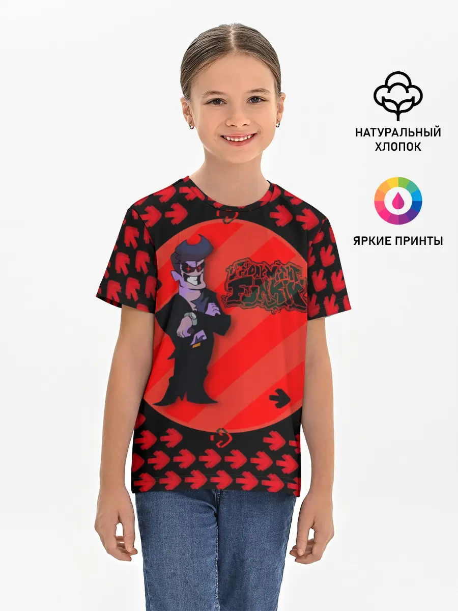 Детская базовая футболка / Чувак из Friday Night Funkin