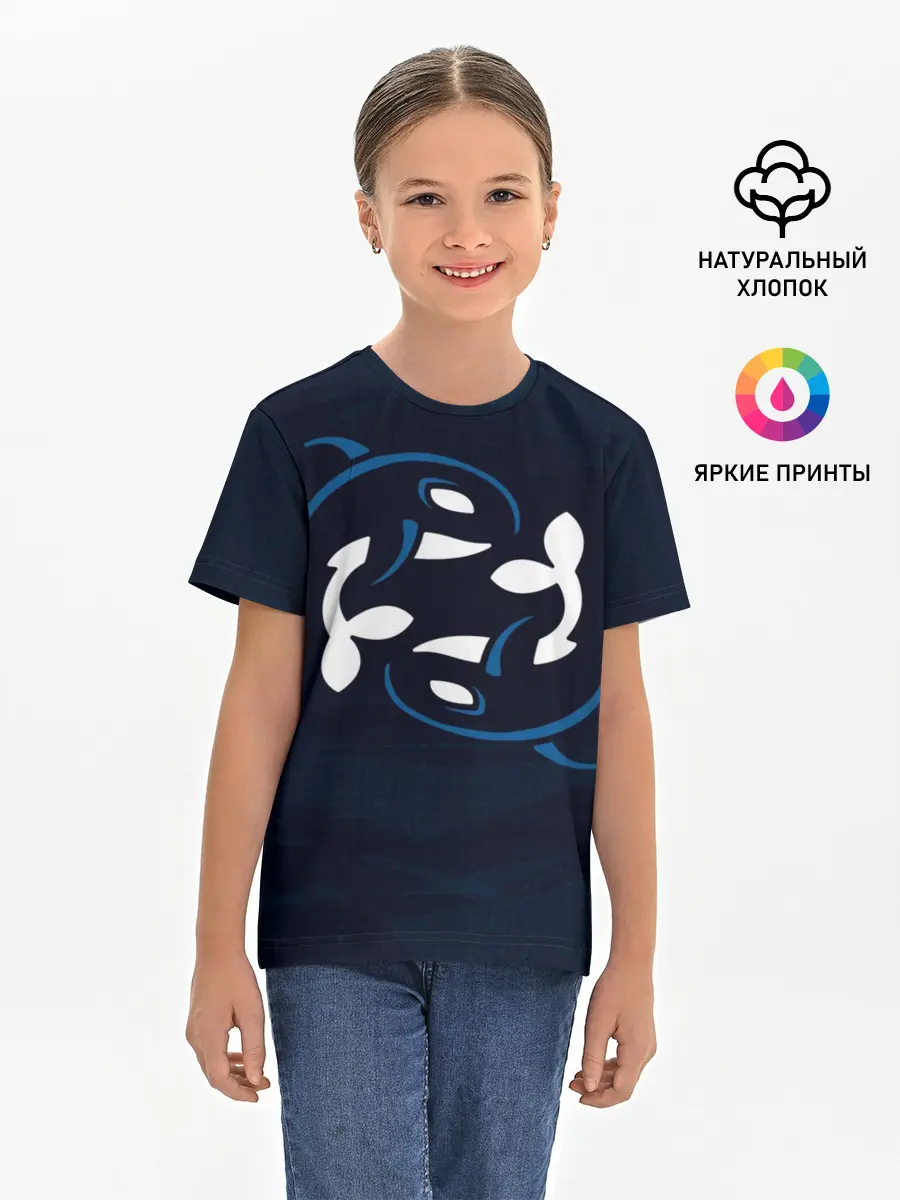 Детская базовая футболка / Косатки