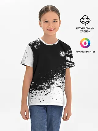 Детская базовая футболка / Mercedes brand motors