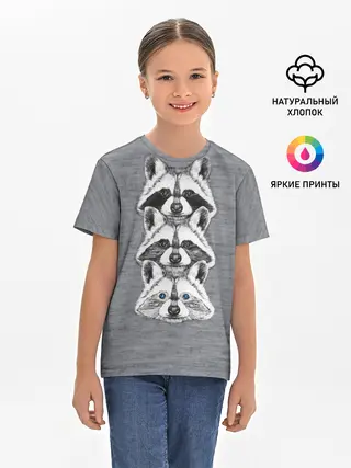 Детская базовая футболка / Еноты