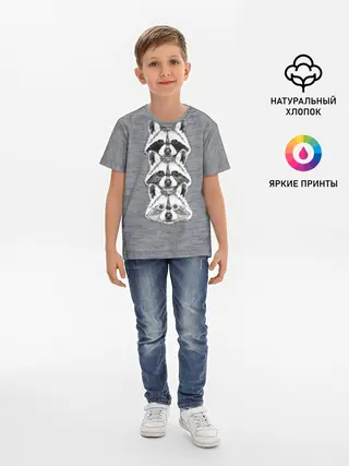 Детская базовая футболка / Еноты