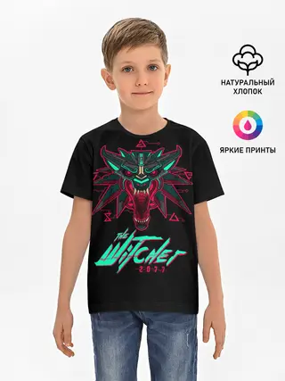 Детская базовая футболка / The Witcher 2077