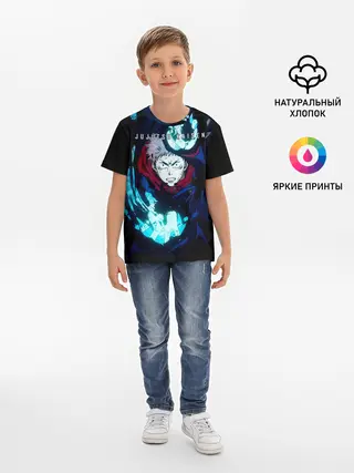 Детская базовая футболка / Итадори Юдзи Магическая битва