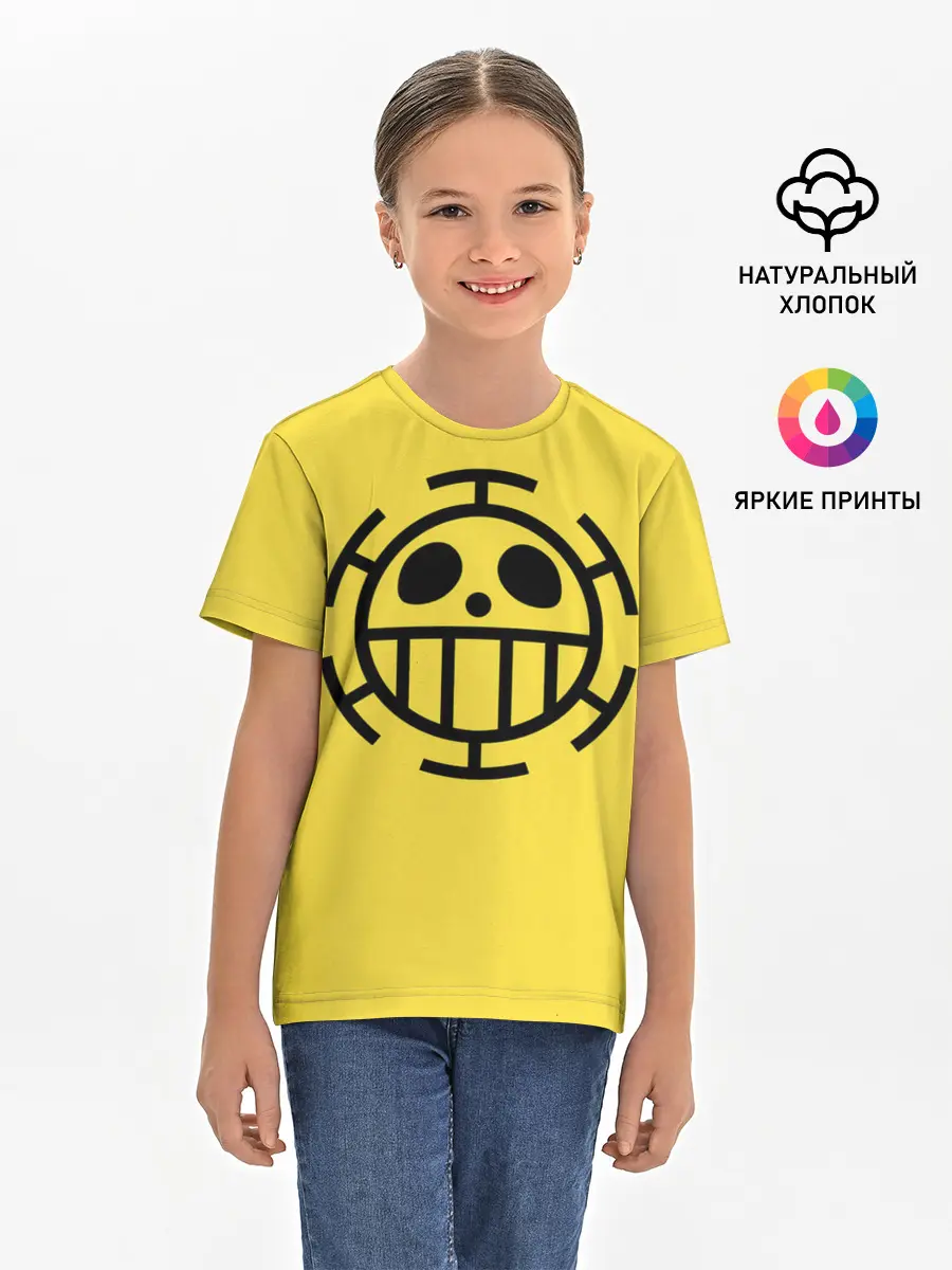 Детская базовая футболка / Как у Трафальгара Ло One Piece