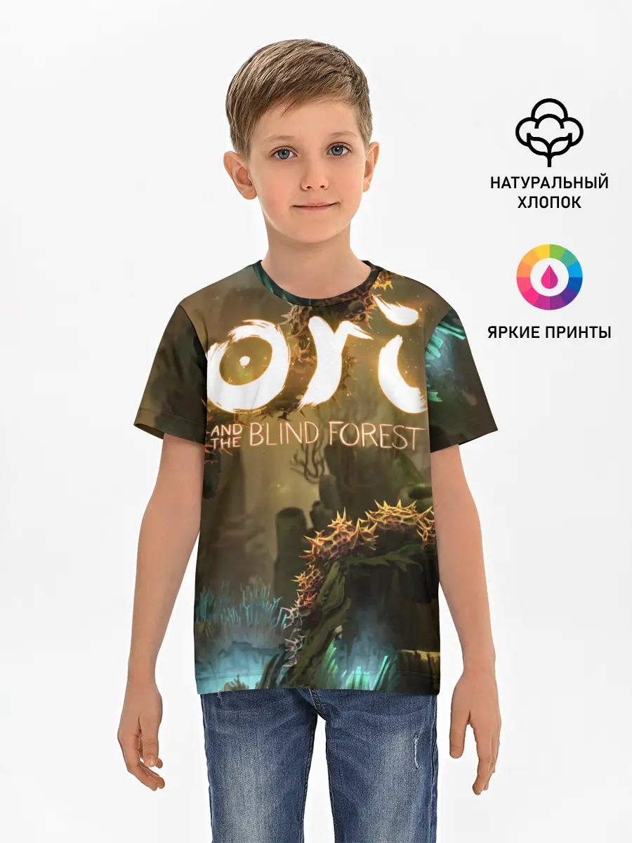 Детская базовая футболка / Ori and the Blind Forest