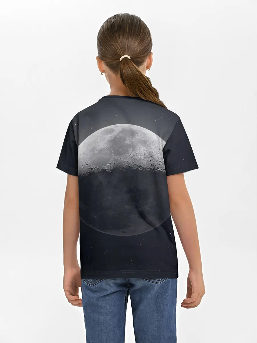 Детская базовая футболка / луна