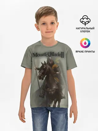 Детская базовая футболка / Mount and Blade 2