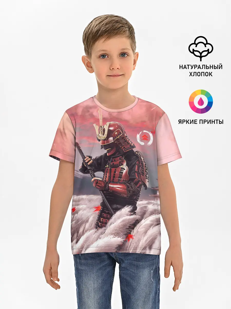 Детская базовая футболка / Ghost of Tsushim | Призрак Цусимы