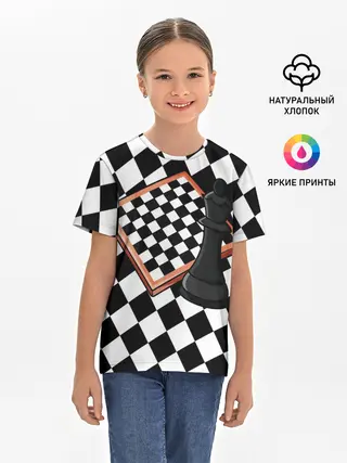 Детская базовая футболка / Шахматы