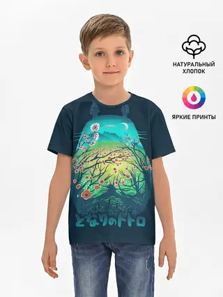 Детская базовая футболка / Totoro